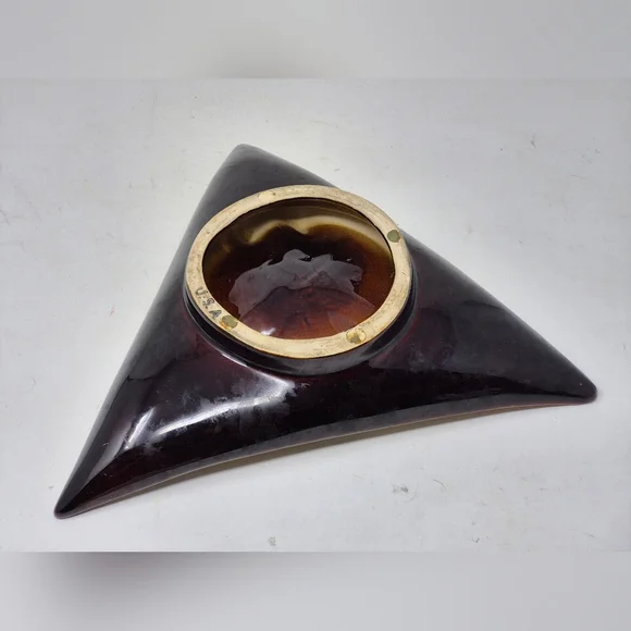 Vintage Ceramic Triangle Ashtray - Picture 3 of 3